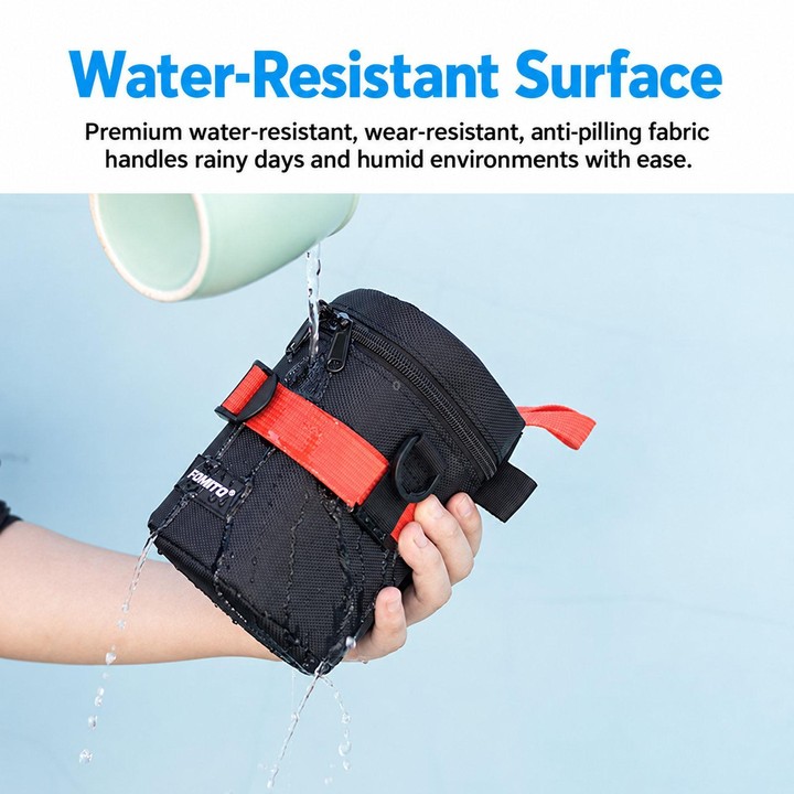 FOMITO Handheld & Waist-Hung Portable Lens Bag For Mirrorless And DSLR Cameras, Spec: With Digital Display Medium Black