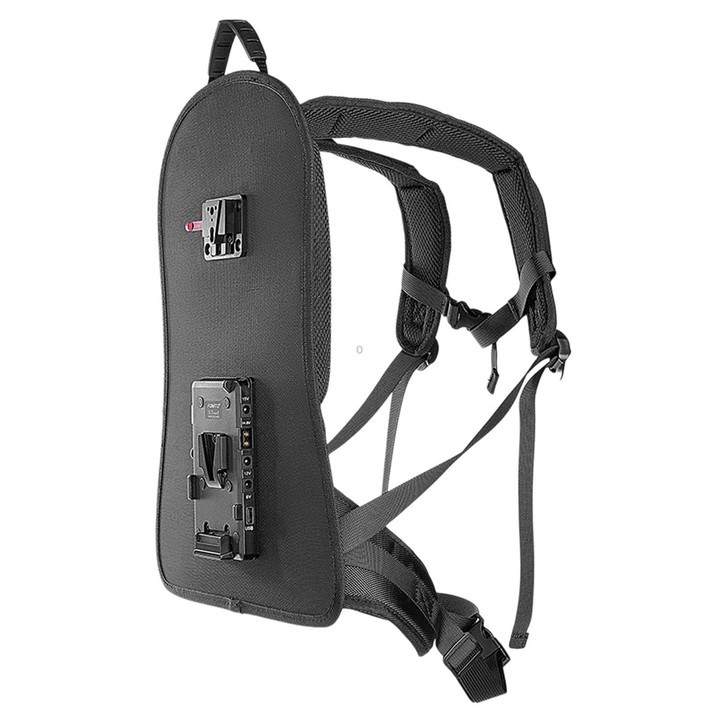 FOMITO Live Streaming V-Mount Battery Backpack Hanging Plate Mobile Wireless Video & Cloud Switcher Back Frame(Red)