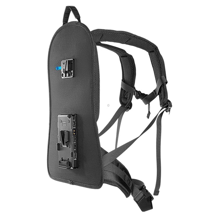 FOMITO Live Streaming V-Mount Battery Backpack Hanging Plate Mobile Wireless Video & Cloud Switcher Back Frame(Blue)