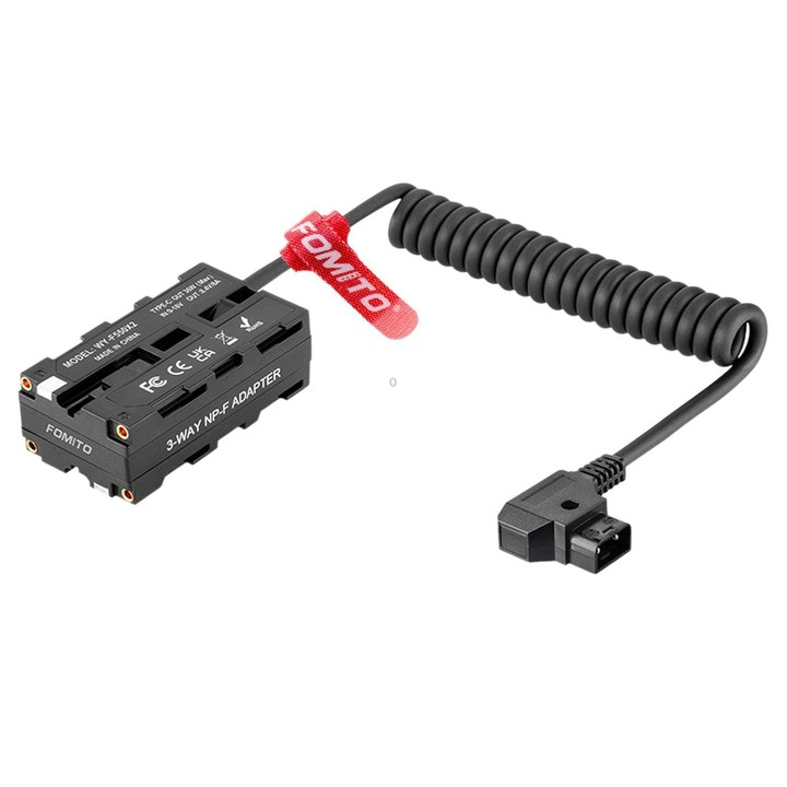 FOMITO NP-F Battery Port 3-Way Converter D-Tap To NP-F550/F970/F750 Dual Side Dummy Battery