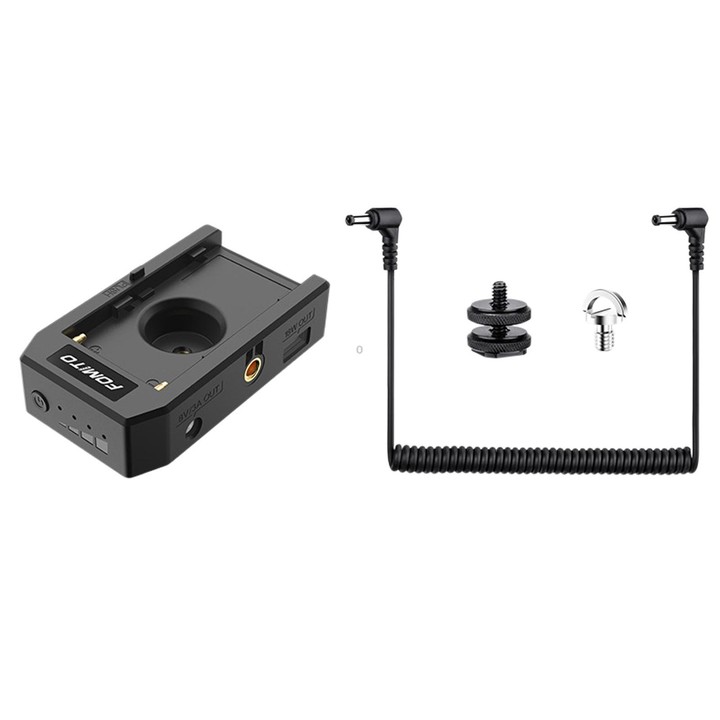 FOMITO NP-45W Multi-Function NP-F Battery Plate Multi-Port Output Battery Power Supply Base
