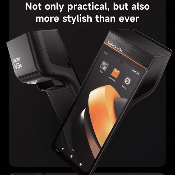 SUNMI V3e Android Handheld POS Terminal With 6.75 Inch Touchscreen & Built-In Thermal Receipt Printer, Spec: Standard 2+32G