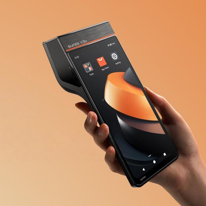 SUNMI V3e Android Handheld POS Terminal With 6.75 Inch Touchscreen & Built-In Thermal Receipt Printer, Spec: Standard 2+32G