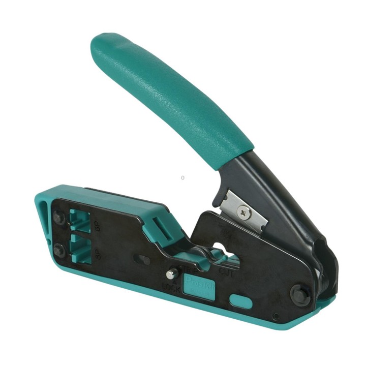 ProsKit CP-333 Non-Slip Handle Network Crimper 6P/8P Dual-Use Crystal Head Network Cable Crimping Plier