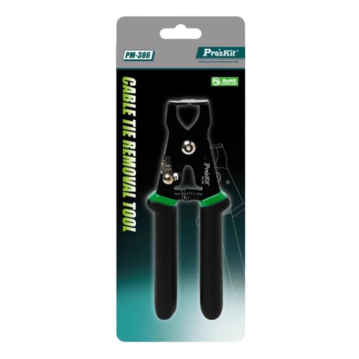 ProsKit PM-386 Nylon Cable Tie Cutter Safety Latch Cable Tie Cutting Pliers