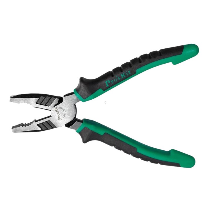 ProsKit 1PK-051DS 8 inch Electrician Flat Nose Pliers Industrial Grade Combination Pliers