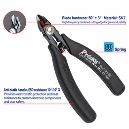 ProsKit 1PK-5101-CE Anti-Static Anti-Spring Diagonal Cutting Pliers Electronic Side Cutters