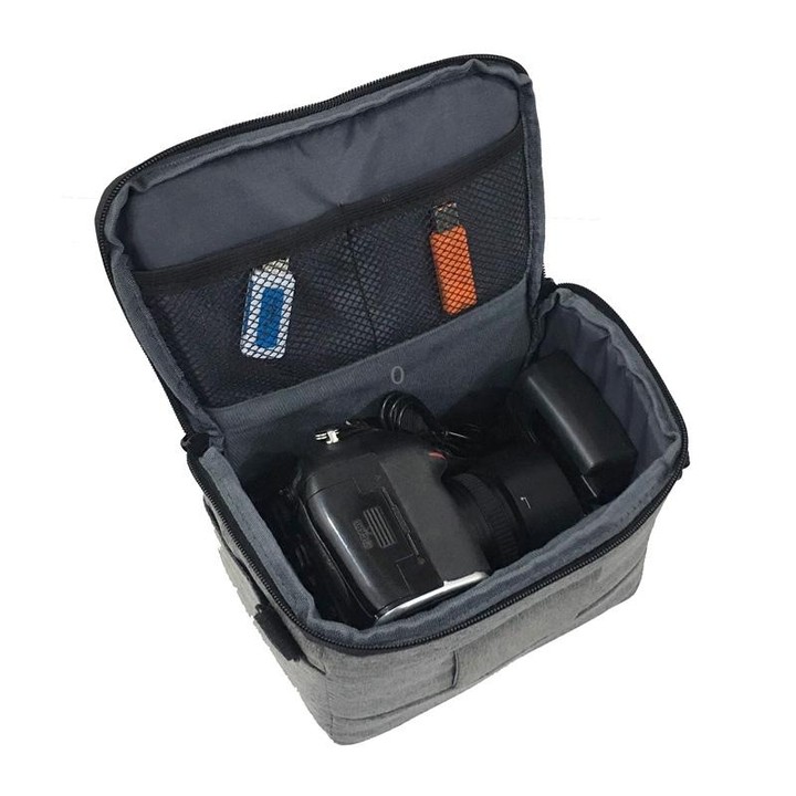 Waterproof DSLR Camera Bag for Nikon Canon SONY Panasonic etc Camera, Size:Large(Black)