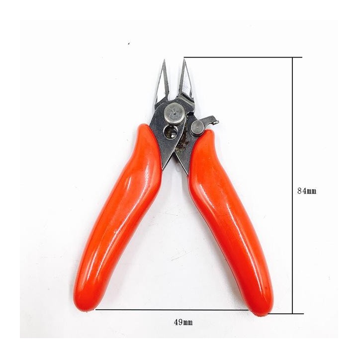 Stainless Steel Mini Electronic Water Cut Pliers Electrician Repair Tools, Color:Red