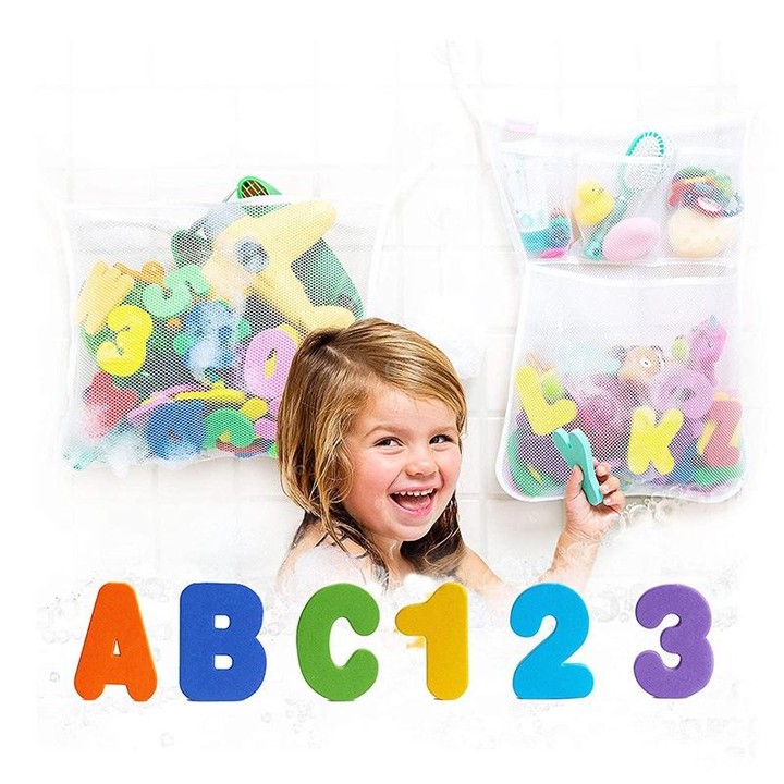 36pcs/Set Alphanumeric Letter Puzzle Baby Bath Toys Soft EVA Kids Baby Water Toys for Bathroom Early Educational Suction Up Toy
