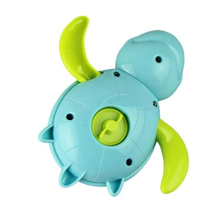 Cartoon Turtle Shape Clockwork Toy Babies Bathing Play Water Toy Children Educational Toy(Orange)