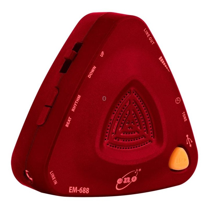 ENO EM-688 Electronic Vocal Rechargeable Metronome For Piano/Guitar/Drum/Guzheng/Violin(Red)