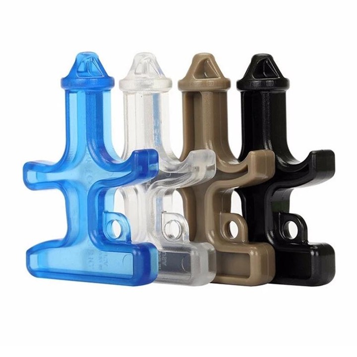 2 PCS Outdoor Emergency Strong Self-defense Personal Protection Security Tool Women Finger Stinger Drill(Blue)