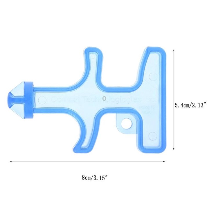 2 PCS Outdoor Emergency Strong Self-defense Personal Protection Security Tool Women Finger Stinger Drill(Blue)