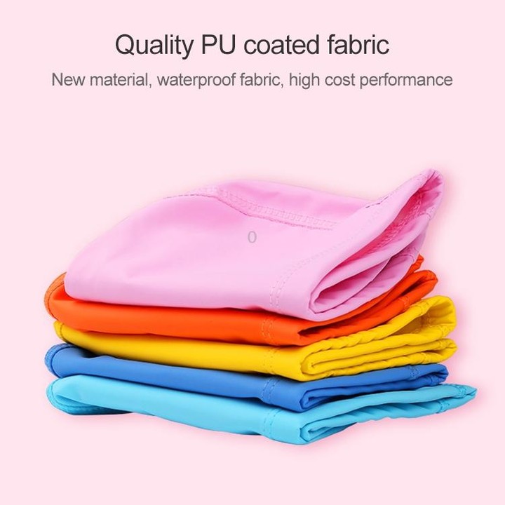 Children Waterproof PU Coated Breathable Sunscreen Swimming Cap(Blue Sailboat)