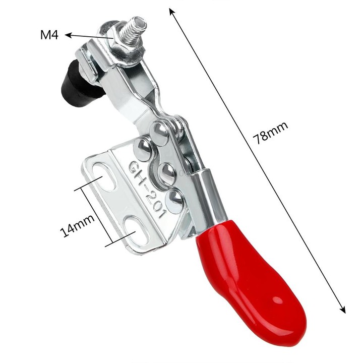 5 PCS GH201A Quick Fixture Horizontal Tooling Clamp