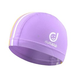 1101 Middle Age Children Deepen Summer Sun Protection Swimming Caps(Purple)