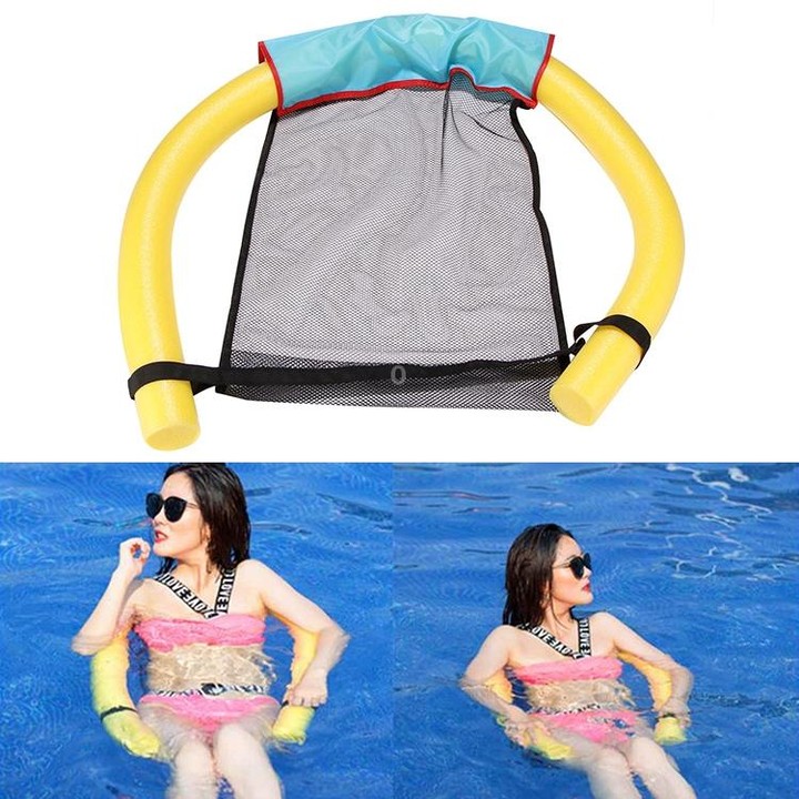 Pool Floating Chair Swimming Pools Seats Floating Bed Chair Noodle Chairs(S Yellow)