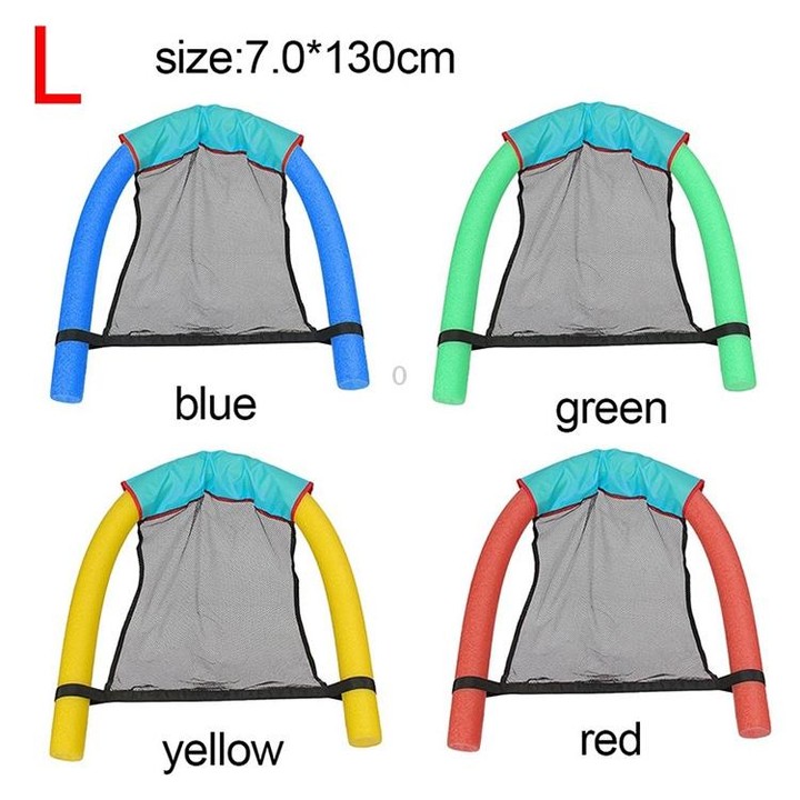 Pool Floating Chair Swimming Pools Seats Floating Bed Chair Noodle Chairs(L Blue)