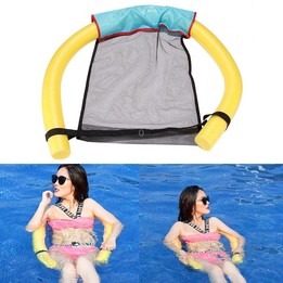 Pool Floating Chair Swimming Pools Seats Floating Bed Chair Noodle Chairs(L Yellow)