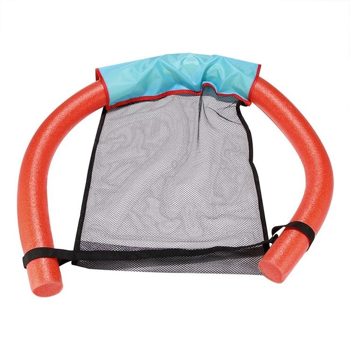 Pool Floating Chair Swimming Pools Seats Floating Bed Chair Noodle Chairs(L Red)