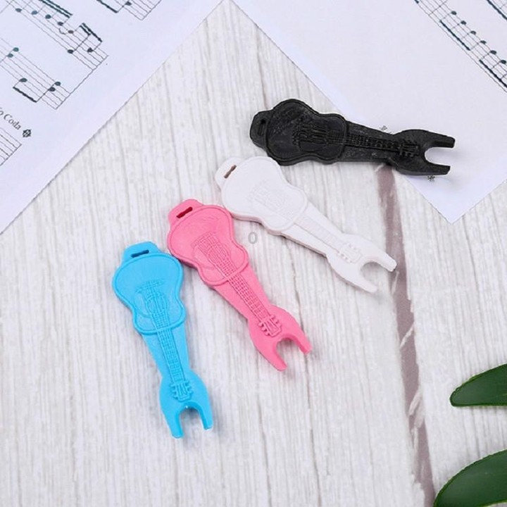 50 PCS Acoustic Guitar String Starter Pull Solid String Cone Guitar Change Tool(Blue)