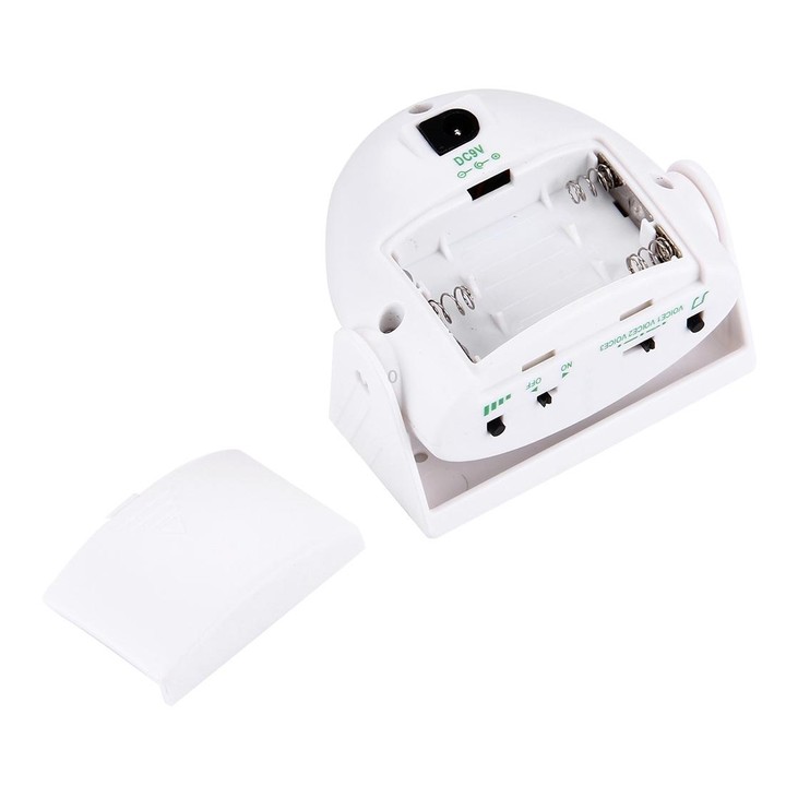 5301 Wireless Infrared Motion Sensor Welcome Alarm Intelligent Greeting Warning Doorbell, IR Distance: 10m(White)