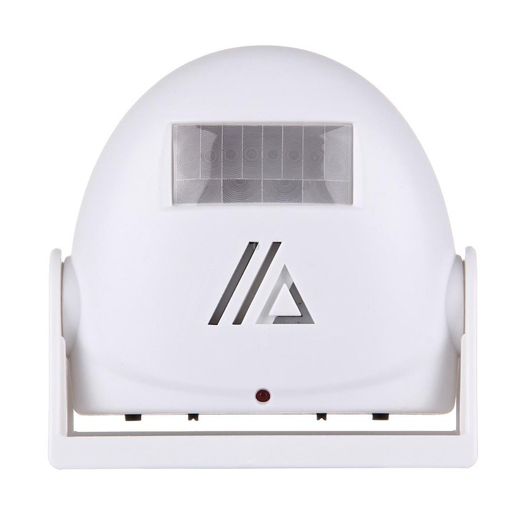 5301 Wireless Infrared Motion Sensor Welcome Alarm Intelligent Greeting Warning Doorbell, IR Distance: 10m(White)