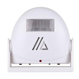5301 Wireless Infrared Motion Sensor Welcome Alarm Intelligent Greeting Warning Doorbell, IR Distance: 10m(White)