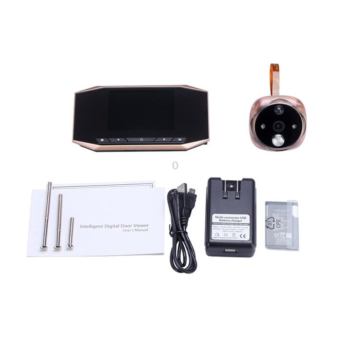 M525 3.5 inch TFT Display Screen 2.0MP Camera Video Doorbell, Support TF Card (32GB Max) & Motion Detection