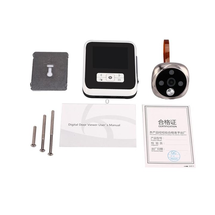 M530 3.0 inch TFT Display 3.0MP Camera Video Digital Door Viewer, Support TF Card (32GB Max) & Infrared Night Vision (White)
