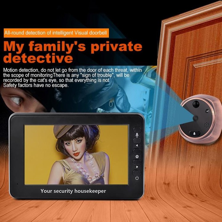 M4300A 4.3 inch Display Screen 3.0MP Camera Video Smart Doorbell, Support TF Card (32GB Max) & Motion Detection & Infrared Night