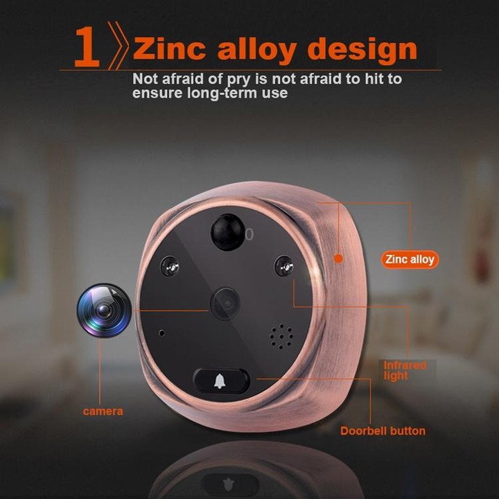 M4300A 4.3 inch Display Screen 3.0MP Camera Video Smart Doorbell, Support TF Card (32GB Max) & Motion Detection & Infrared Night