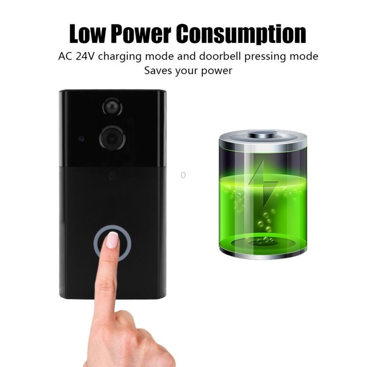 VESAFE HD 720P Security Camera Smart WiFi Video Doorbell Intercom, Support TF Card & Infrared Night Vision & Motion Detection Ap