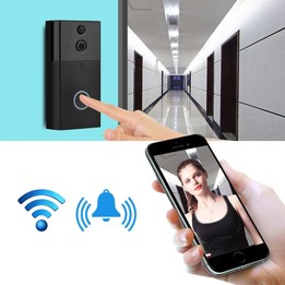 VESAFE HD 720P Security Camera Smart WiFi Video Doorbell Intercom, Support TF Card & Infrared Night Vision & Motion Detection Ap
