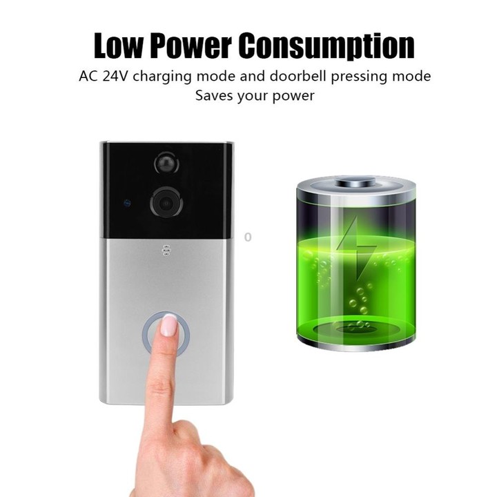 VESAFE HD 720P Security Camera Smart WiFi Video Doorbell Intercom, Support TF Card & Infrared Night Vision & Motion Detection Ap