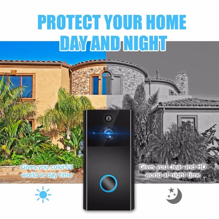VESAFE HD 720P Security Camera Smart WiFi Video Doorbell Intercom, Support TF Card & Infrared Night Vision & Motion Detection Ap
