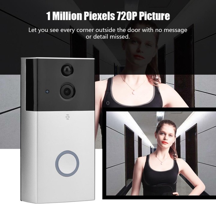 VESAFE HD 720P Security Camera Smart WiFi Video Doorbell Intercom, Support TF Card & Infrared Night Vision & Motion Detection Ap