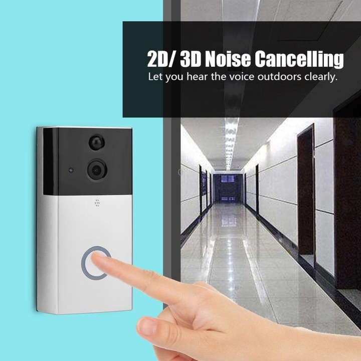 VESAFE HD 720P Security Camera Smart WiFi Video Doorbell Intercom, Support TF Card & Infrared Night Vision & Motion Detection Ap