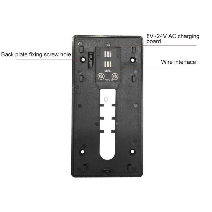 VESAFE Home VS-M2 HD 720P Security Camera Smart WiFi Video Doorbell Intercom, Support TF Card & Night Vision & PIR Detection APP