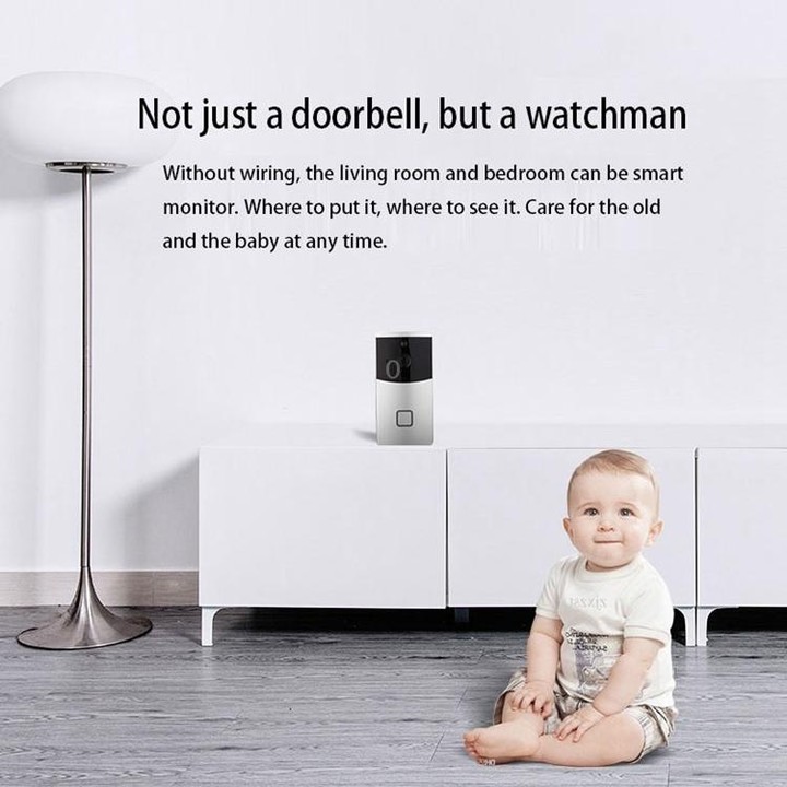VESAFE Home VS-M2 HD 720P Security Camera Smart WiFi Video Doorbell Intercom, Support TF Card & Night Vision & PIR Detection APP