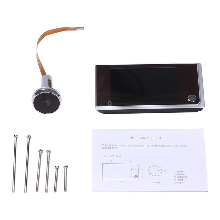 SN520A 3.5 inch Screen 1.0MP Security Camera Digital Peephole Door Viewer