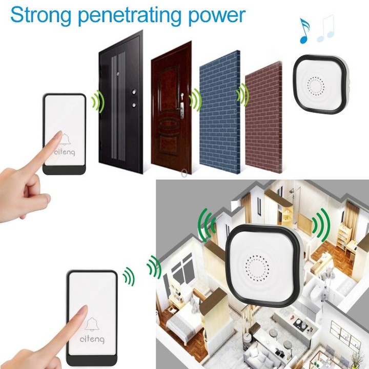 AITENG V029J Wireless Batteryless WIFI Doorbell, EU Plug