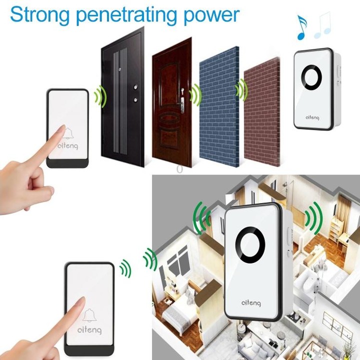 AITENG V018J Wireless Batteryless WIFI Doorbell, EU Plug