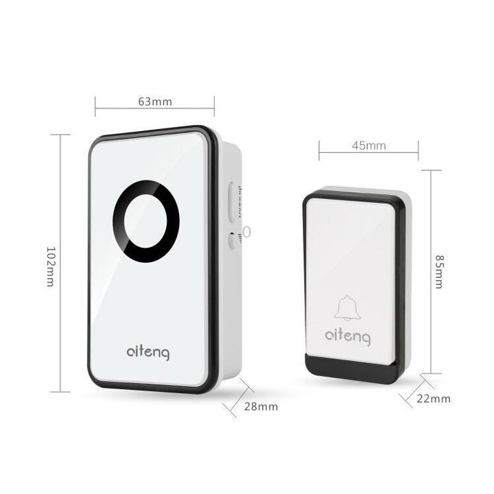 AITENG V018J Wireless Batteryless WIFI Doorbell, UK Plug