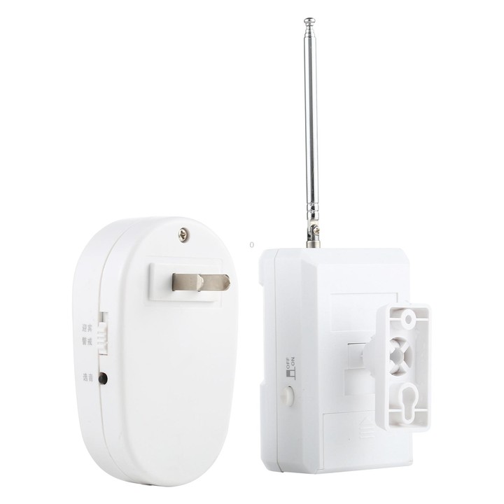 OULIA 220V Wireless Sensor Door Chime Electro Guard Watch, US Plug