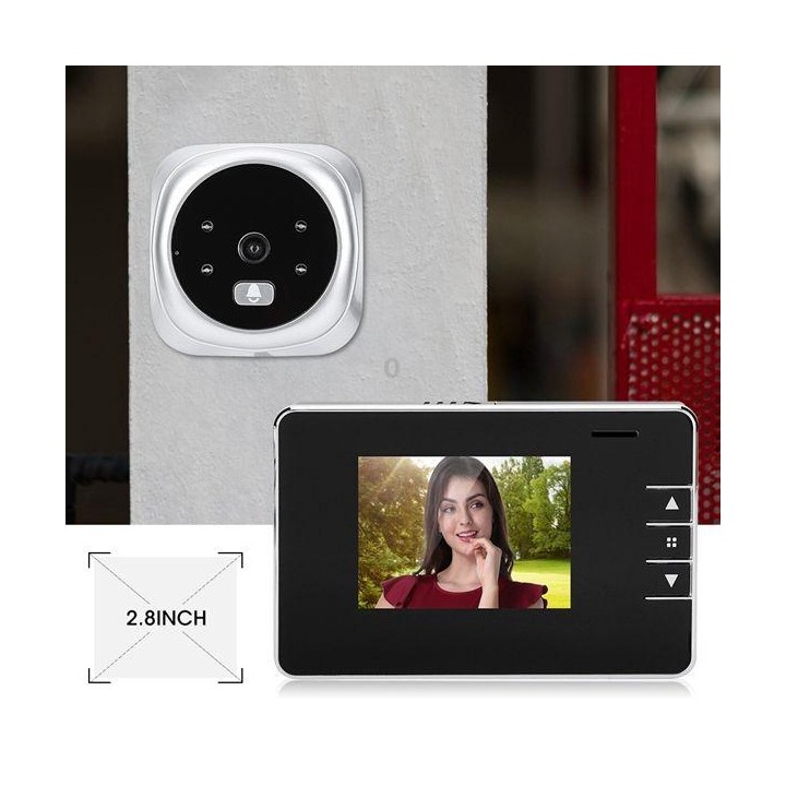 2.8Y 2.8 inch Screen 0.3MP Security Camera Peephole Viewer Digital Peephole Door Bell