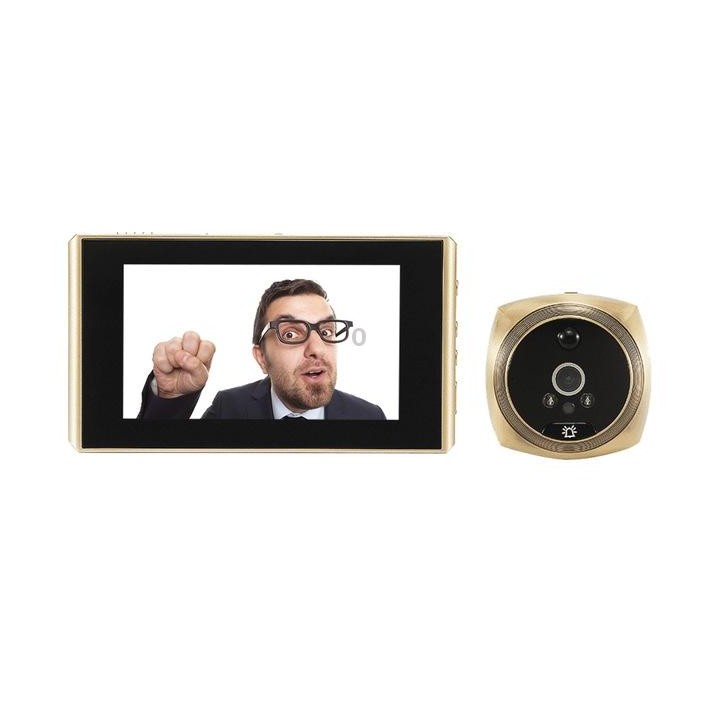 N6 2.0 Million Pixels 4.3 inch Screen Video Doorbell(Gold)