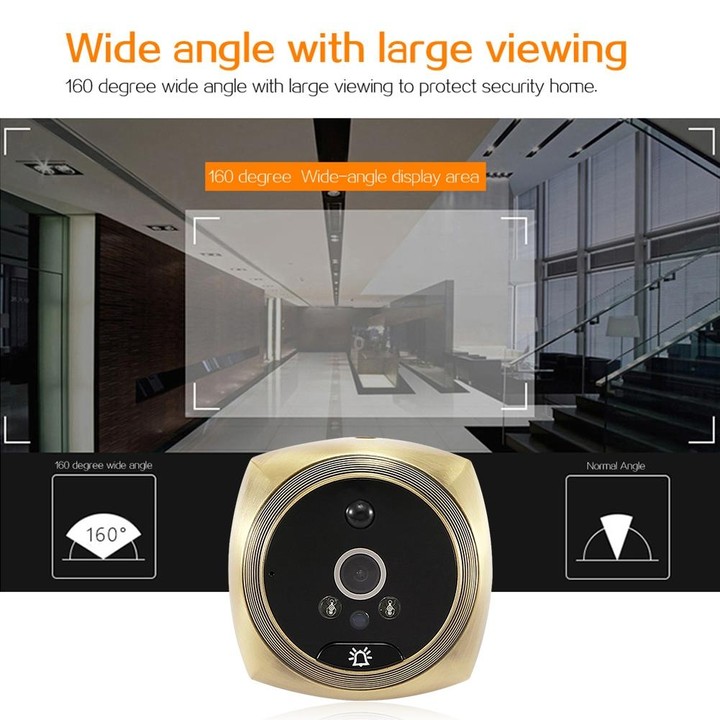 N6 2.0 Million Pixels 4.3 inch Screen Video Doorbell(Gold)