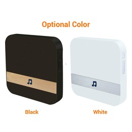 B10 52 Chimes 110dB Doorbell Receiver Low Power Consumption Home Door Tools, EU Plug, AC 90-260V (White)